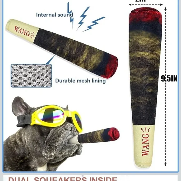 Doggie Doobie Double Squeaky Toy - Picture 8 of 8